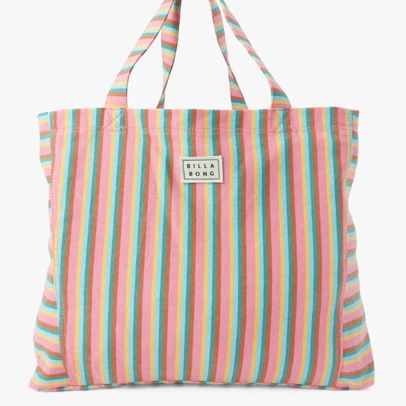 Billabong⛱️ Striped Multicolor Tote Bag - Picture 2 of 11